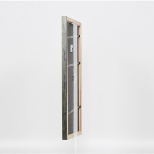 Effect wooden frame profile 2070 anti-reflective glass 15x20 cm silver