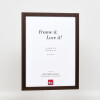 Effect wooden frame profile 33 wenge 15x20 cm museum glass