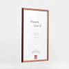 Effect wooden frame profile 23 red 18x24 cm Clear glass