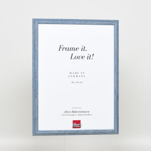 Effect Wooden Frame Profile 32 grey-blue 18x24 cm Normal Glass