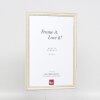 Effect Wooden Frame Profile 38 white 18x24 cm Normal Glass