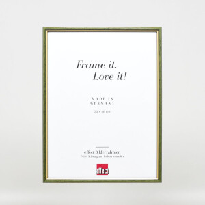 Effect wooden frame profile 23 green 18x24 cm Anti-reflective glass