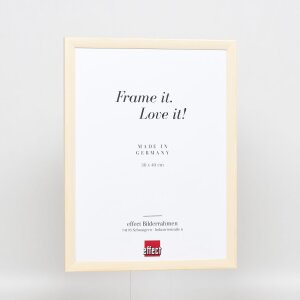 Effect Wooden Frame Profile 89 white 18x24 cm Normal Glass