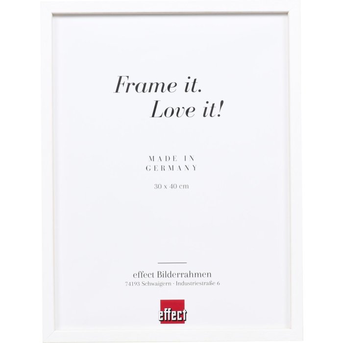 Effect wooden frame Profile 35 white 18x24 cm normal glass + spacer