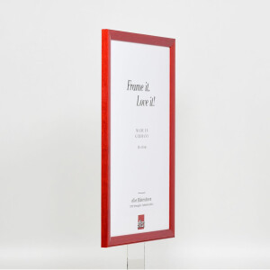 Effect wooden frame profile 89 red 18x24 cm acrylic glass