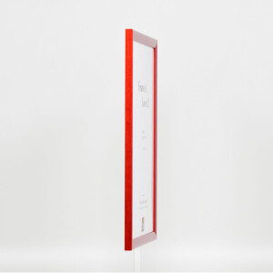 Effect wooden frame profile 89 red 18x24 cm acrylic glass