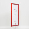 Effect wooden frame profile 89 red 18x24 cm acrylic glass