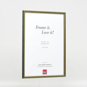 Effect wooden frame profile 23 green 18x24 cm Museum glass