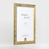 Effect wooden frame profile 94 gold 18x24 cm acrylic glass