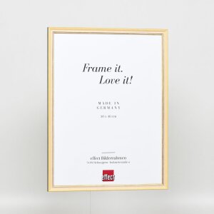 Effect solid wood frame Profile 25 yellow 18x24 cm Museum glass