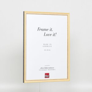 Effect solid wood frame Profile 25 yellow 18x24 cm Museum glass