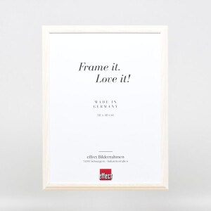 Effect Wooden Frame Profile 32 white 18x24 cm Museum Glass