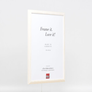 Effect Wooden Frame Profile 32 white 18x24 cm Museum Glass