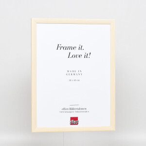 Effect Wooden Frame Profile 89 white 18x24 cm Museum Glass