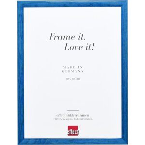 Effect Wooden Frame Profile 89 blue 18x24 cm Museum Glass