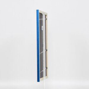 Effect Wooden Frame Profile 89 blue 18x24 cm Museum Glass