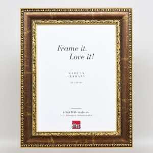 Effect Baroque Picture Frame Profile 31 brown 18x24 cm Clear glass