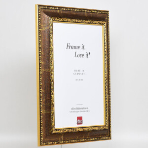 Effect Baroque Picture Frame Profile 31 brown 18x24 cm Clear glass