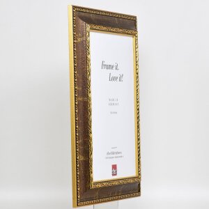 Effect Baroque Picture Frame Profile 31 brown 18x24 cm Clear glass