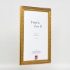 Effect Wooden Baroque Frame Profile 37 antique gold 18x24 cm Museum Glass