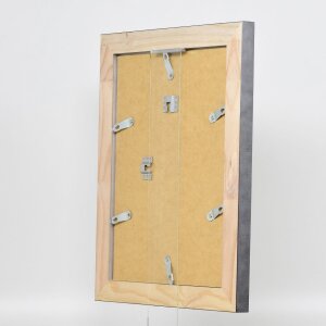 Effect solid wood frame profile 28 silver 18x24 cm Clear glass