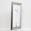 Effect solid wood frame profile 28 silver 18x24 cm Clear glass