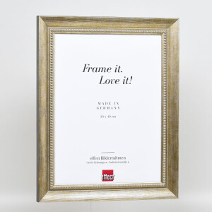 Effect solid wood frame profile 28 gold 18x24 cm Clear glass