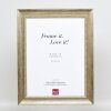 Effect solid wood frame profile 28 gold 18x24 cm Clear glass