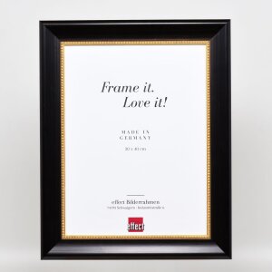 Effect wooden frame profile 95 black 18x24 cm normal glass