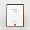 Effect solid wood frame profile 22 brown-gold 18x27 cm Clear glass