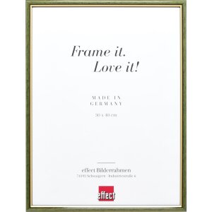 Effect wooden frame profile 23 green 18x27 cm Clear glass