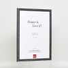 Effect Wooden Frame Profile 38 grey 18x27 cm Normal Glass