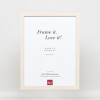 Effect Wooden Frame Profile 33 white 18x27 cm Normal Glass