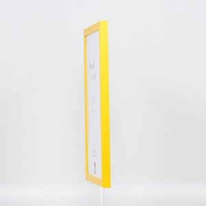 Wooden frame Top Cube 18x27 cm yellow acrylic glass