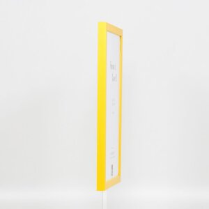 Wooden frame Top Cube 18x27 cm yellow acrylic glass