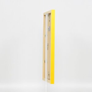 Wooden frame Top Cube 18x27 cm yellow acrylic glass