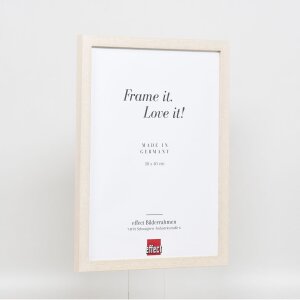 Effect Wooden Frame Profile 33 white 18x27 cm Acrylic Glass