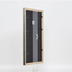 Effect wooden frame profile 2070 anti-reflective glass 18x27 cm silver