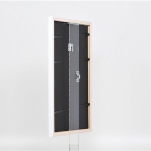 Effect wooden frame profile 2070 anti-reflective glass 18x27 cm white