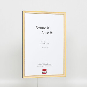 Effect solid wood frame Profile 25 yellow 18x27 cm Museum glass