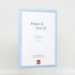 Effect Wooden Frame Profile 32 blue 18x27 cm Museum Glass