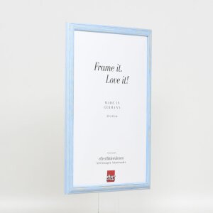 Effect Wooden Frame Profile 32 blue 18x27 cm Museum Glass