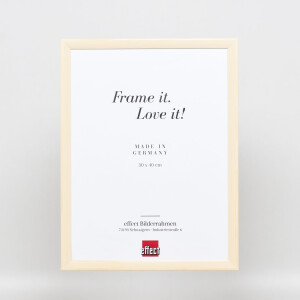 Effect Wooden Frame Profile 89 white 18x27 cm Museum Glass