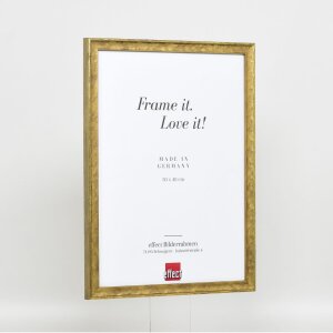 Effect Wooden Frame Profile 2070 Museum Glass 18x27 cm gold