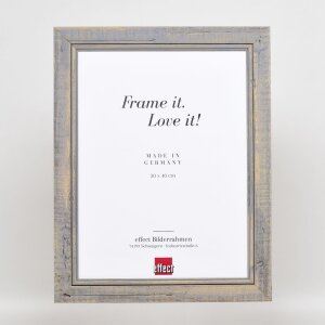 Effect Solid Wood Picture Frame 2240 grey 18x27 cm Acrylic glass