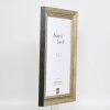 Effect solid wood frame profile 28 gold 18x27 cm Clear glass