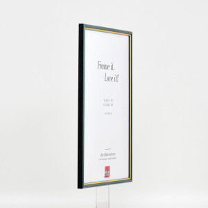 Effect wooden frame profile 23 blue 18x32 cm Clear glass