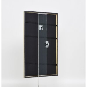 Effect solid wood frame profile 29 silver 18x32 cm Anti-reflective glass