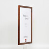 Effect wooden frame profile 89 dark brown 18x32 cm acrylic glass