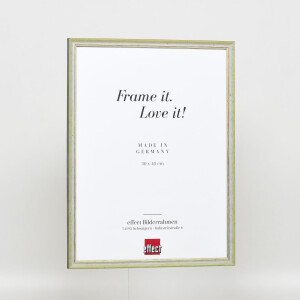 Effect solid wood frame Profile 25 green 18x32 cm Museum glass